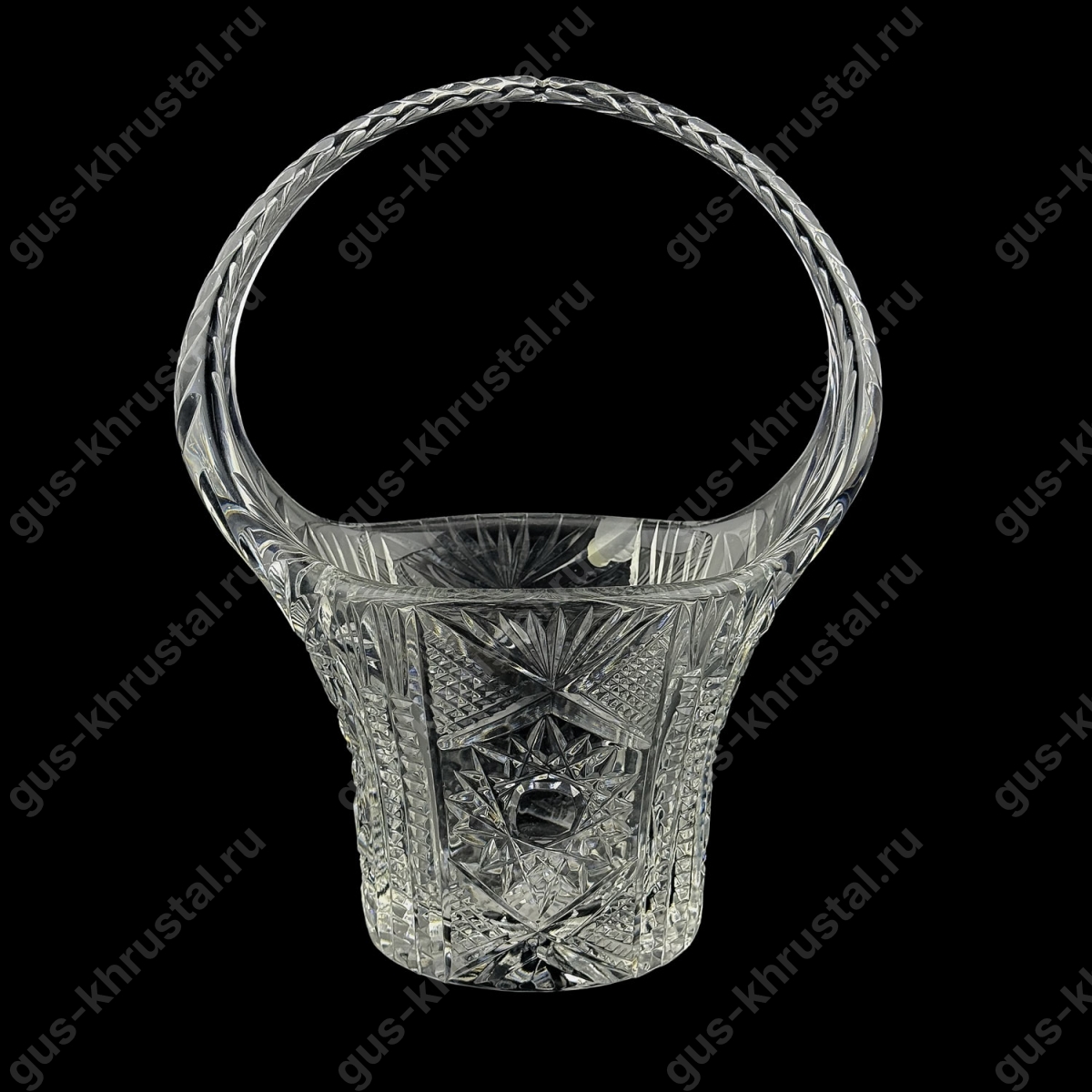 Ваза Корзинка Хрустальная 01